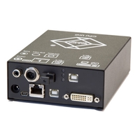 ACX1T-12D-C: トランスミッタ, CATx (140m), シングルリンク DVI-D (1), USB HID (4) / デジタル オーディオ