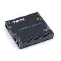 LGC5200A: 10/100/1000 Mbps RJ-45 (2 ポート), 100/1000M SFP (1), 延長距離は SFP による, モードはSFP による, マルチモードかシングルモードかは SFP による, AC・DC